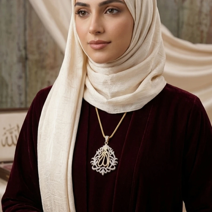 Allah Calligraphy Pendant